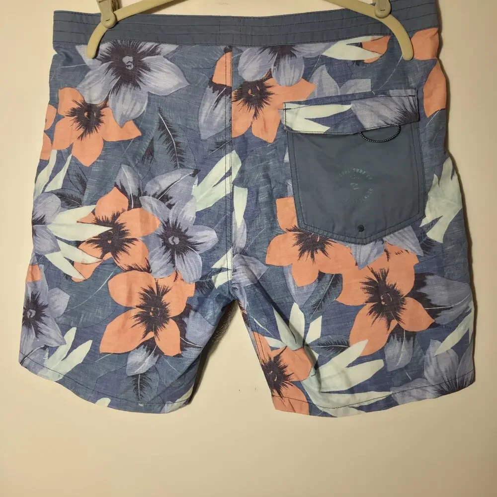 Rip Curl Boardshorts Mens 38 Surf Craft Floral Trunks Cotton, Polyester